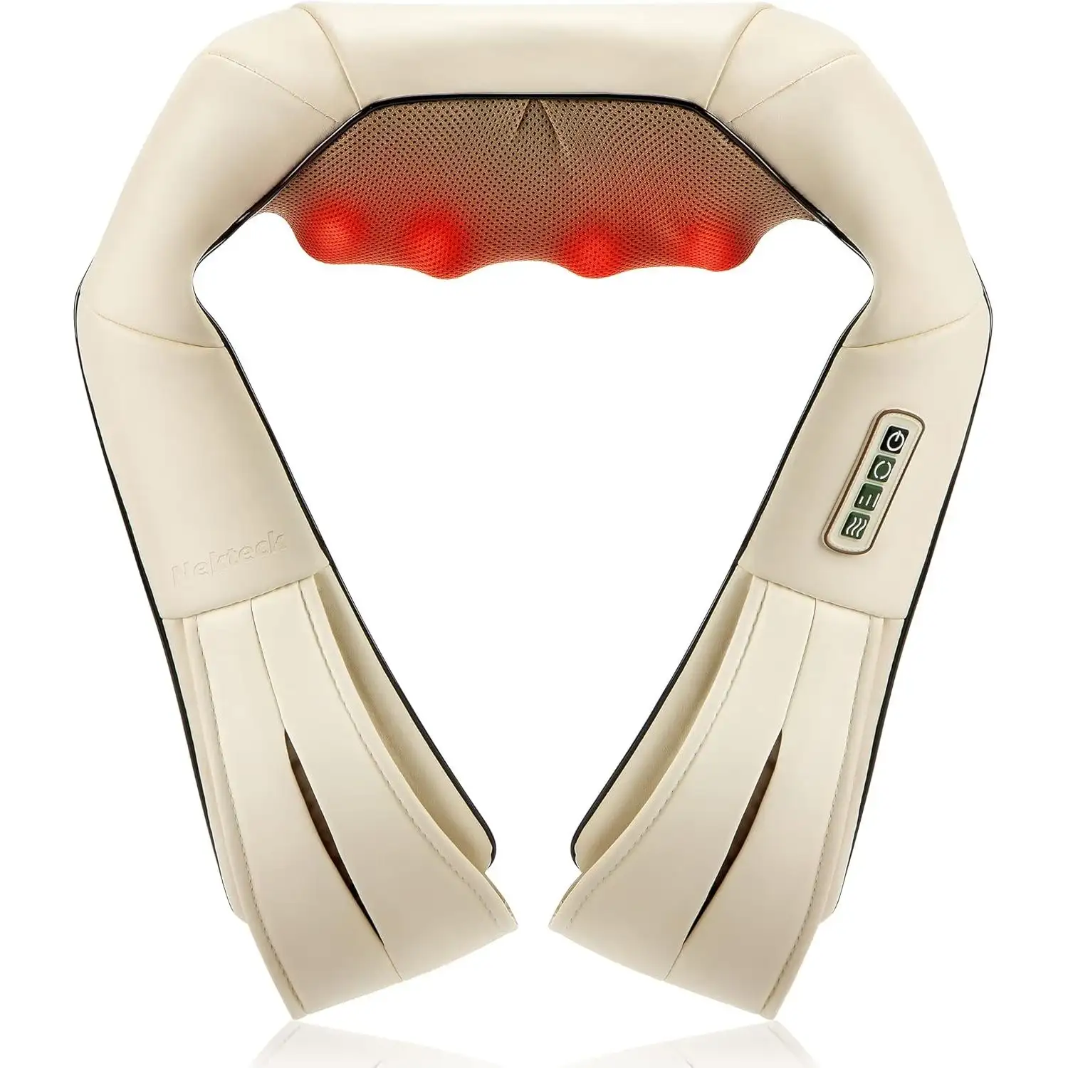 Nekteck Shiatsu Neck and Back Massager with Soothing Heat Office and Home Use - 1